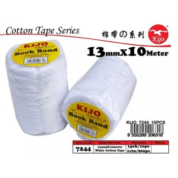 KIJO 7244 White Cotton Tape